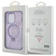 Guess case for iPhone 15 Pro 6,1&quot; GUHMP15LHRSGSU purple HC RING STAND MAGSAFE SCRIPT LOGO GLITTER 3666339156763
