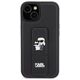 Karl Lagerfeld case for iPhone 15 Plus 6,7&quot; KLHCP15MGSAKCPK black HC GRIPSTAND SAFFIANO KC PINS 3666339206888