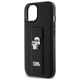 Karl Lagerfeld case for iPhone 15 Plus 6,7&quot; KLHCP15MGSAKCPK black HC GRIPSTAND SAFFIANO KC PINS 3666339206888