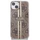 Guess case for iPhone 15 Plus 6,7&quot; GUHCP15MH4PSEGW brown HC IML 4G GOLD STRIPE 3666339222833
