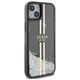 Guess case for iPhone 15 6,1&quot; GUHCP15SLFCSEGK black HC LIQ. GLITTER GOLD STRIPES 3666339223526