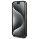 Guess case for iPhone 15 6,1&quot; GUHCP15SLFCSEGK black HC LIQ. GLITTER GOLD STRIPES 3666339223526