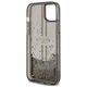 Guess case for iPhone 15 6,1&quot; GUHCP15SLFCSEGK black HC LIQ. GLITTER GOLD STRIPES 3666339223526