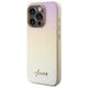 Guess case for iPhone 14 Pro 6,1&quot; GUHCP14LPSAIRSD gold HC PU SAFFIANO IRIDESCENT SCRIPT 3666339225049
