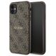 Guess case for iPhone 11 GUHMN61G4GFRW brown HC MAGSAFE PU 4G RING CLASSIC LOGO 3666339226367