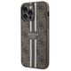 Guess case for iPhone 15 Pro 6,1&quot; GUHMP15XP4RPSW brown HC MAGSAFE 4G PRINTED STRIPES 3666339203474