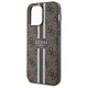 Guess case for iPhone 15 Pro 6,1&quot; GUHMP15XP4RPSW brown HC MAGSAFE 4G PRINTED STRIPES 3666339203474