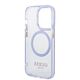 Guess case for iPhone 14 Pro 6,1&quot; GUHMP14LHTCMU purple HC Magsafe Gold Outline Translucent 3666339069568