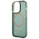 Guess case for iPhone 14 Pro Max 6,7&quot; GUHMP14XHTCMA khaki hard case Gold Outline Translucent MagSafe 3666339069650