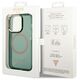 Guess case for iPhone 14 Pro Max 6,7&quot; GUHMP14XHTCMA khaki hard case Gold Outline Translucent MagSafe 3666339069650
