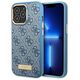 Guess case for iPhone 14 Pro 6,1&quot; GUHMP14LU4GPRB blue hard case 4G Logo Plate MagSafe 3666339070007