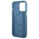 Guess case for iPhone 14 Pro 6,1&quot; GUHMP14LU4GPRB blue hard case 4G Logo Plate MagSafe 3666339070007