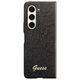 Guess case for Samsung Z Fold5 GUHCZFD5HGGSHK black PU/TPU Glitter Script 3666339173968