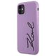 Karl Lagerfeld case for iPhone 11 / Xr KLHCN61SKSVGU purple hardcase Silicone Signature 3666339130602