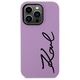 Karl Lagerfeld case for iPhone 11 / Xr KLHCN61SKSVGU purple hardcase Silicone Signature 3666339130602