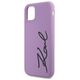 Karl Lagerfeld case for iPhone 11 / Xr KLHCN61SKSVGU purple hardcase Silicone Signature 3666339130602