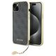Guess case for iPhone 15 Plus 6.7&quot; GUHCP15MGF4GGR gray hardcase 4G Charms Collection 3666339171674