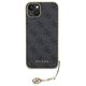 Guess case for iPhone 15 Plus 6.7&quot; GUHCP15MGF4GGR gray hardcase 4G Charms Collection 3666339171674