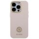 Guess case for iPhone 15 Pro 6,1&quot; GUHCP15LM4DGPP pink HC SILICONE LOGO STRASS 4G 3666339148928