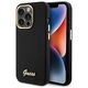 Guess case for iPhone 15 Pro Max 6,7&quot; GUHCP15XSMBSLK black HC SILICONE SCRIPT METAL LOGO & FRAME 3666339149352