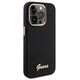 Guess case for iPhone 15 Pro Max 6,7&quot; GUHCP15XSMBSLK black HC SILICONE SCRIPT METAL LOGO & FRAME 3666339149352