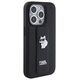 Karl Lagerfeld case for iPhone 15 Pro 6,1&quot; KLHCP15LGSACHPK black GRIPSTAND SAFFIANO CHOUPETTE PINS 3666339207458