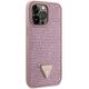 Guess case for iPhone 14 Pro Max 6,7&quot; GUHCP14XHDGTPP pink hardcase Rhinestone Triangle 3666339120122
