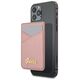 Guess card slot GUWMSSASLPI pink MagSafe Saffiano 3666339006808