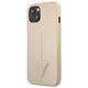 Guess case for iPhone 14 Pro 6,1&quot; GUHCP14LPSATLE beige HC Saffiano PU Triangle 3666339065423
