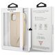 Guess case for iPhone 14 Pro 6,1&quot; GUHCP14LPSATLE beige HC Saffiano PU Triangle 3666339065423