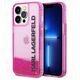 Karl Lagerfeld case for iPhone 14 Pro Max 6,7&quot; KLHCP14XLCKVF pink HC Liquid Glitter Elong 3666339091613