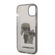 Karl Lagerfeld case for iPhone 14 Plus 6,7&quot; KLHCP14MHNKCTGK black hardcase Gliter Karl&Choupette 3666339087210