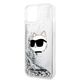 Karl Lagerfeld case for iPhone 14 Plus 6,7&quot; KLHCP14MLNCHCS silver hardcase Glitter Choupette Head 3666339086930