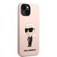 Karl Lagerfeld case for iPhone 14 Plus 6,7&quot; KLHCP14MSNIKBCP pink hardcase Silicone Ikonik 3666339098629