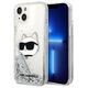 Karl Lagerfeld case for iPhone 14 Plus 6,7&quot; KLHCP14MLNCHCS silver hardcase Glitter Choupette Head 3666339086930