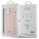 Guess case for iPhone 15 Pro Max 6,7&quot; GUHCP15XSMBSLP pink HC SILICONE SCRIPT METAL LOGO & FRAME 3666339149215