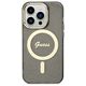 Guess case for iPhone 14 Pro Max 6,7&quot; GUHMP14XHCMCGK black hardcase Magsafe IML Glitter Gold 3666339125592