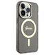 Guess case for iPhone 14 Pro Max 6,7&quot; GUHMP14XHCMCGK black hardcase Magsafe IML Glitter Gold 3666339125592