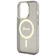 Guess case for iPhone 14 Pro Max 6,7&quot; GUHMP14XHCMCGK black hardcase Magsafe IML Glitter Gold 3666339125592