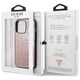 Guess case for iPhone 13 Pro 6,1&quot; GUHCP13LPCRBPI pink hard case Croco Collection 3666339023850
