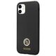 Guess case for iPhone 11 GUHCN614DGPK black HC Silicone Logo Strass 4G 3666339148386