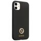 Guess case for iPhone 11 GUHCN614DGPK black HC Silicone Logo Strass 4G 3666339148386