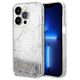 Guess case for iPhone 14 Pro 6,1&quot; GUHCP14LLCSGSGH white hard case Liquid Glitter Marble 3666339127329
