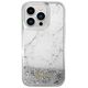 Guess case for iPhone 14 Pro 6,1&quot; GUHCP14LLCSGSGH white hard case Liquid Glitter Marble 3666339127329