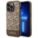 Guess case for iPhone 14 Pro Max 6,7&quot; GUHMP14XHGCFSEW brown hard case GCube Stripes MagSafe 3666339112493