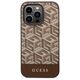 Guess case for iPhone 14 Pro Max 6,7&quot; GUHMP14XHGCFSEW brown hard case GCube Stripes MagSafe 3666339112493