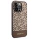 Guess case for iPhone 14 Pro Max 6,7&quot; GUHMP14XHGCFSEW brown hard case GCube Stripes MagSafe 3666339112493