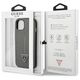 Guess case for iPhone 13 6,1&quot; GUHCP13MPSATLG hardcase Saffiano PU Triangle silver 3666339040369