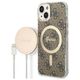 Guess set Case + Charger for iPhone 14 Pro 6,1&quot; GUBPP14LH4EACSW brown BP Magsafe Case + Charger 4G 3666339102913