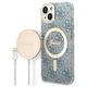 Guess set Case + Charger for iPhone 14 Pro 6,1&quot; GUBPP14LH4EACSB blue BP Magsafe Case + Charger 4G 3666339102982